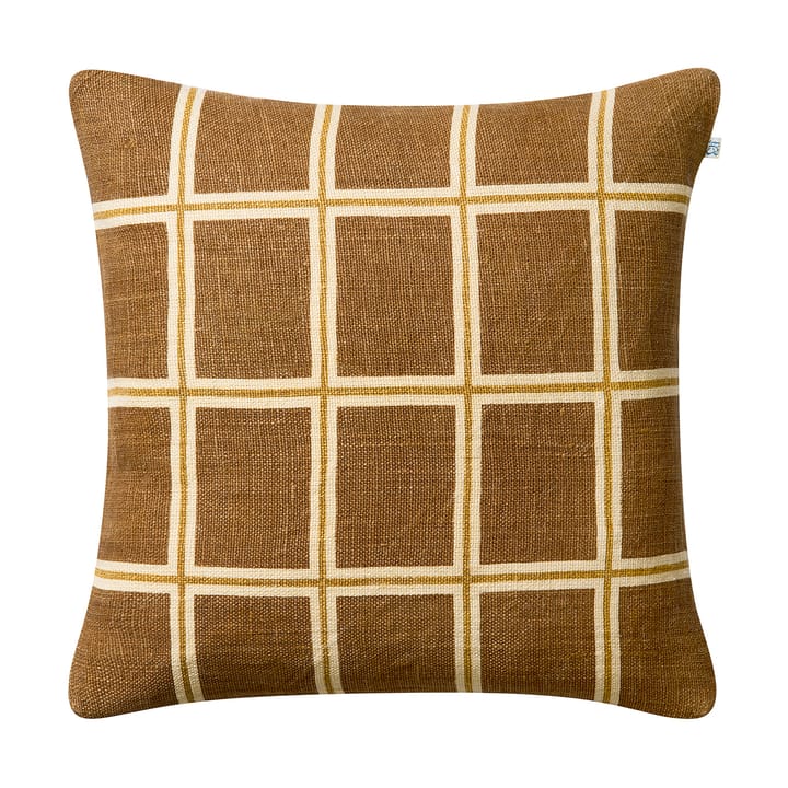 Raha cushion cover 50x50 cm - Taupe-masala yellow - Chhatwal & Jonsson