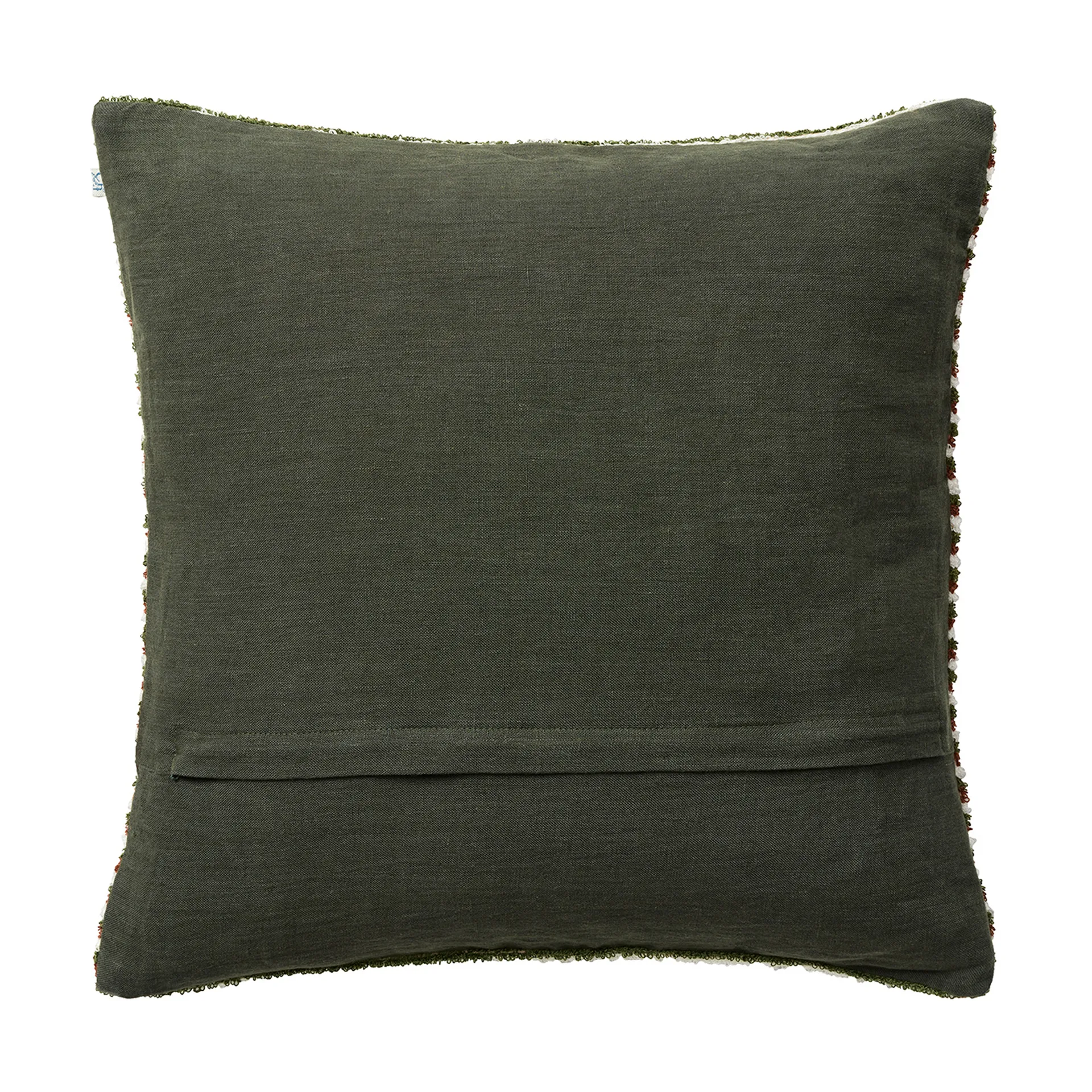 Raipur pillowcase 50x50 cm, Cognac-Cactus Green-Off White Chhatwal & Jonsson