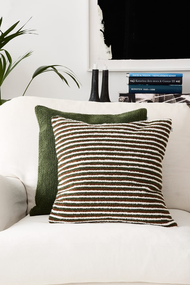Raipur pillowcase 50x50 cm - Cognac-Cactus Green-Off White - Chhatwal & Jonsson