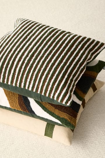 Raipur pillowcase 50x50 cm - Cognac-Cactus Green-Off White - Chhatwal & Jonsson