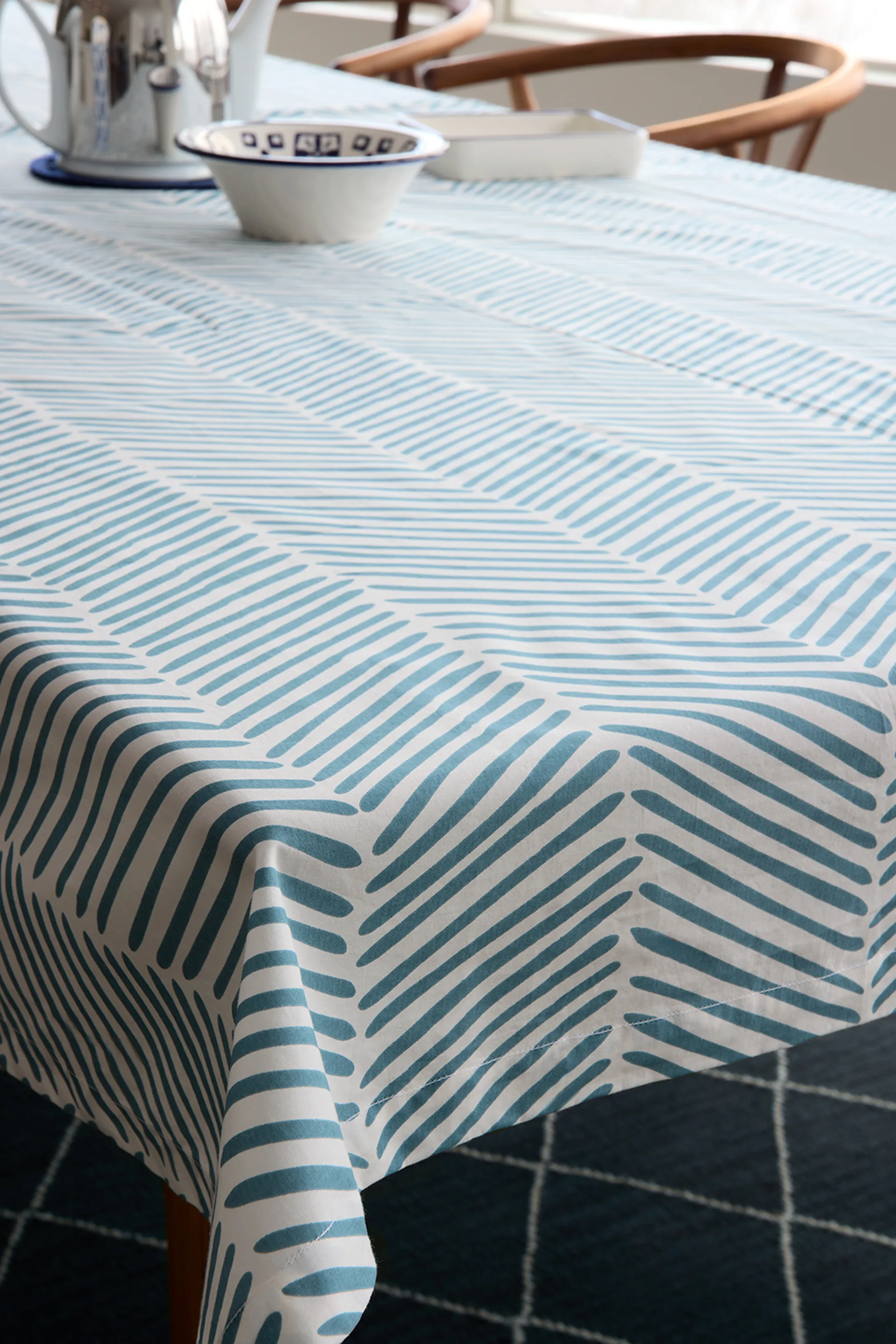 Rama tablecloth 150x350 cm, Heaven blue Chhatwal & Jonsson