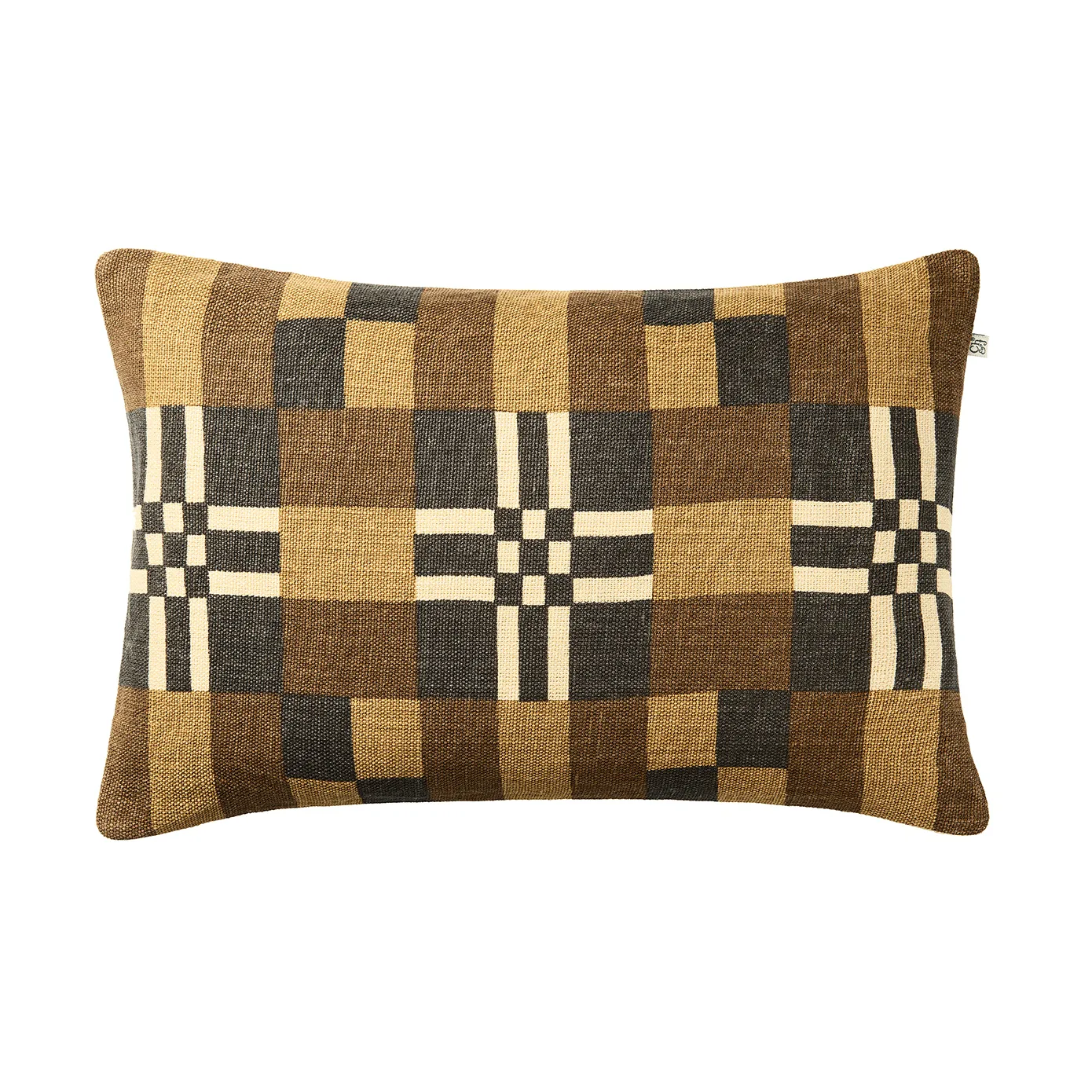 Ravi cushion cover, Taupe-Khaki-Dark Brown, 40x60 cm Chhatwal & Jonsson