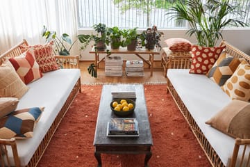 Ravi rug 177x266 cm - Orange-off white - Chhatwal & Jonsson