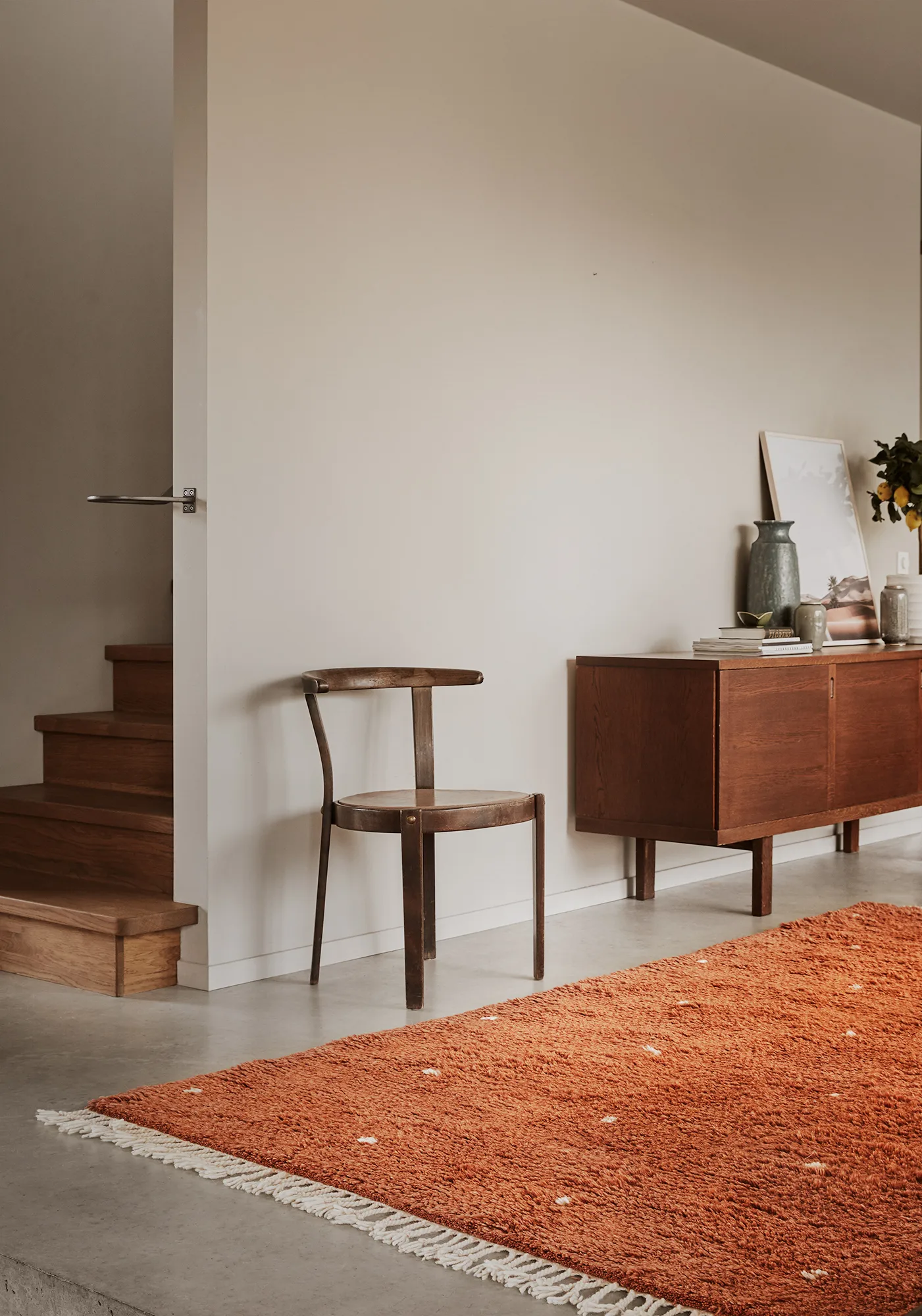 Ravi rug 177x266 cm, Orange-off white Chhatwal & Jonsson