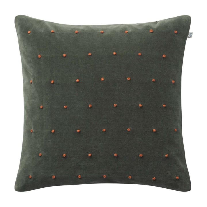 Roma cushion cover 50x50 cm - Forest green-terracotta - Chhatwal & Jonsson