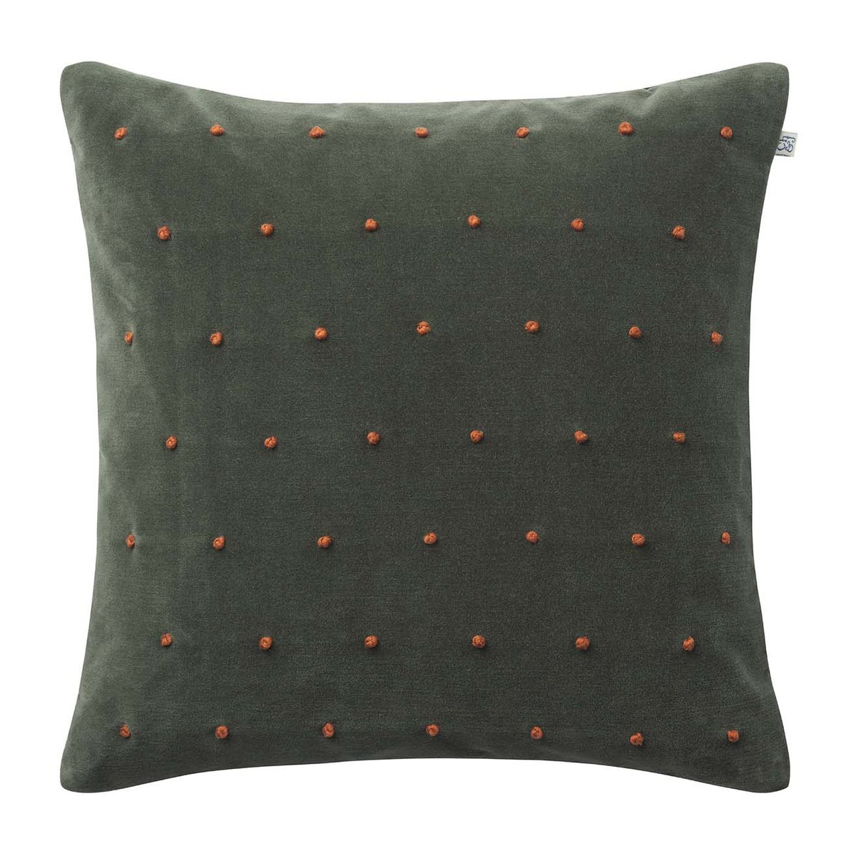 Chhatwal & Jonsson Roma cushion cover 50x50 cm Forest green-terracotta