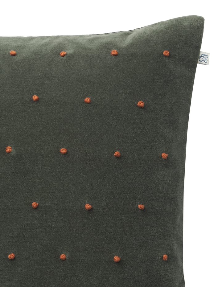 Roma cushion cover 50x50 cm - Forest green-terracotta - Chhatwal & Jonsson