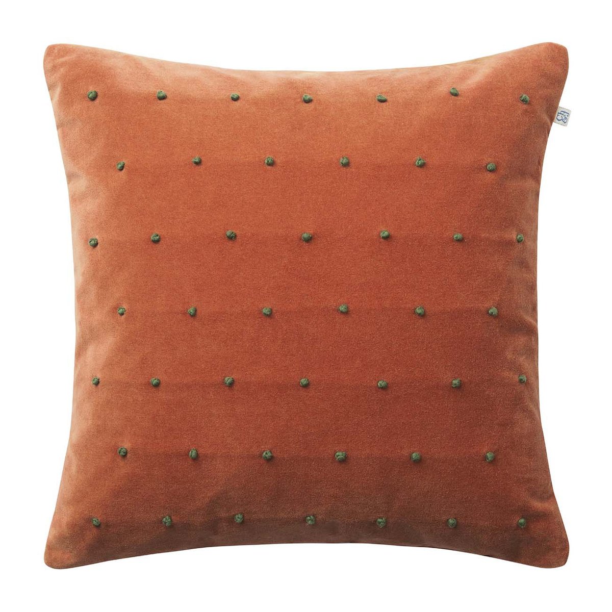Chhatwal & Jonsson Roma cushion cover 50x50 cm Terracotta-forest green