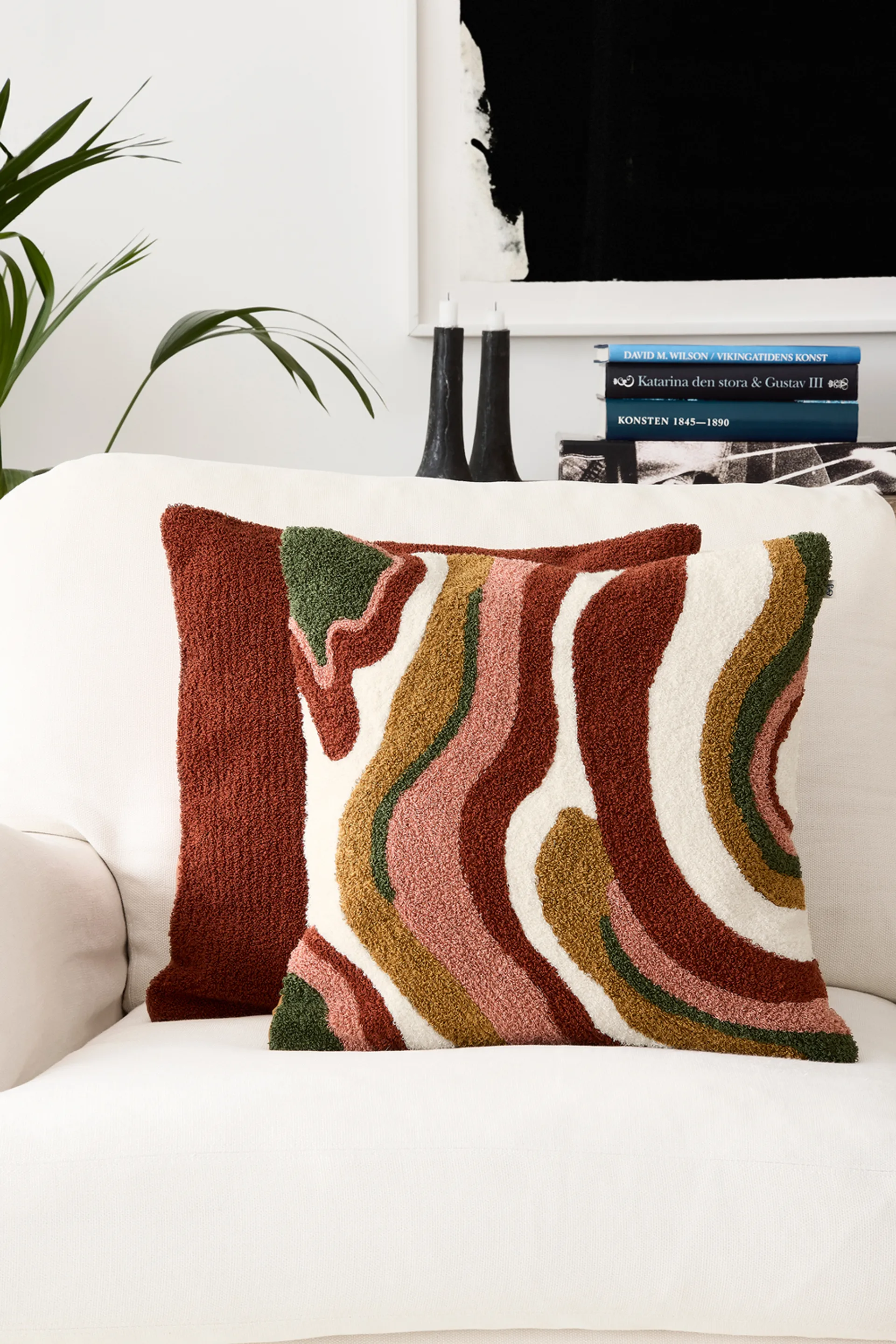 Sagar pillowcase 50x50 cm, Rost-rose Chhatwal & Jonsson