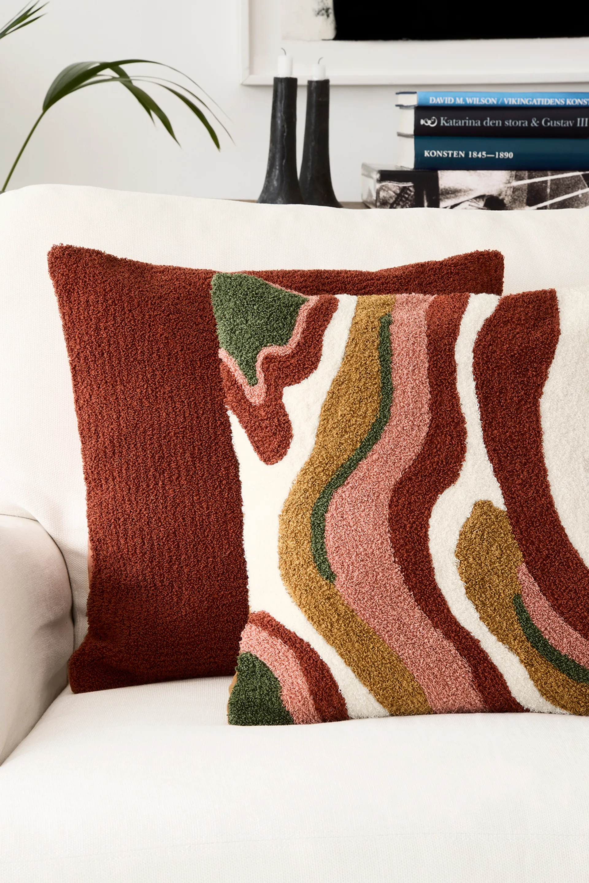 Sagar pillowcase 50x50 cm, Rost-rose Chhatwal & Jonsson