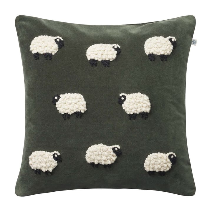 Sheep cushion cover 50x50 cm - Forest green - Chhatwal & Jonsson