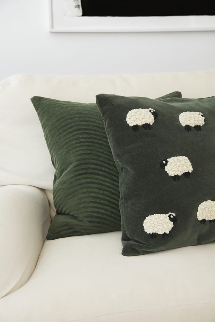 Sheep cushion cover 50x50 cm - Forest green - Chhatwal & Jonsson