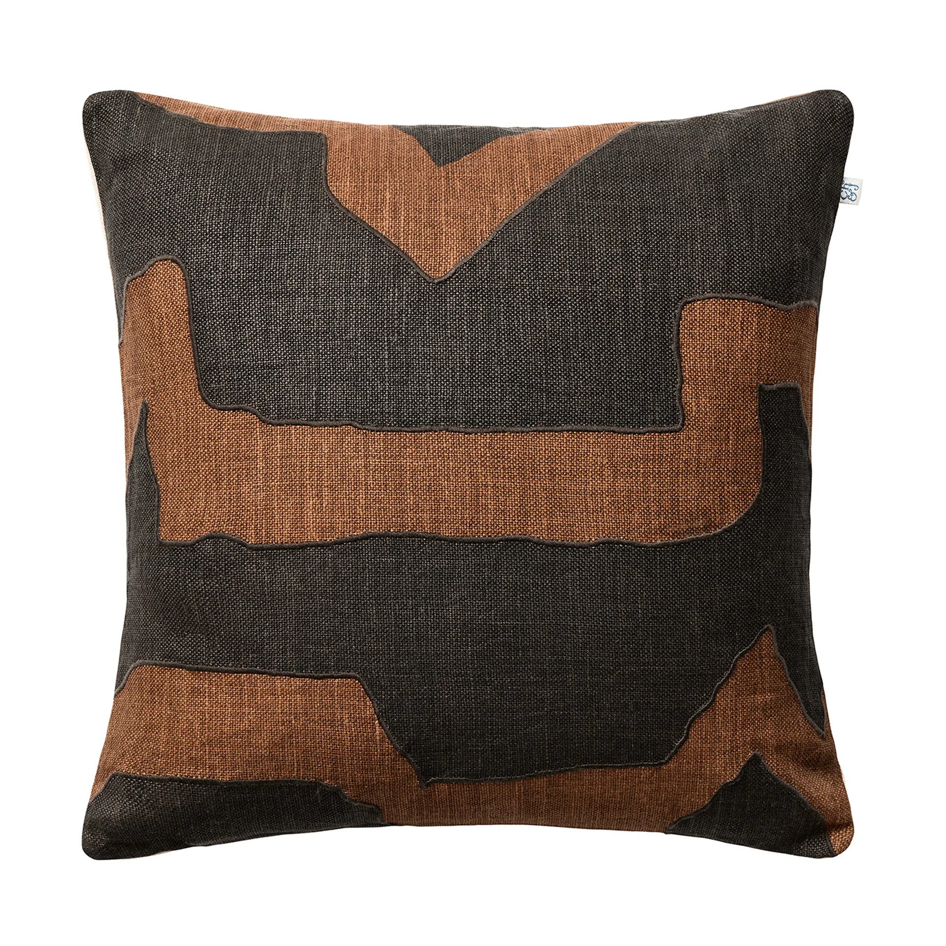 Sikkim pillowcase 50x50 cm, Taupe-Dark Brown Chhatwal & Jonsson