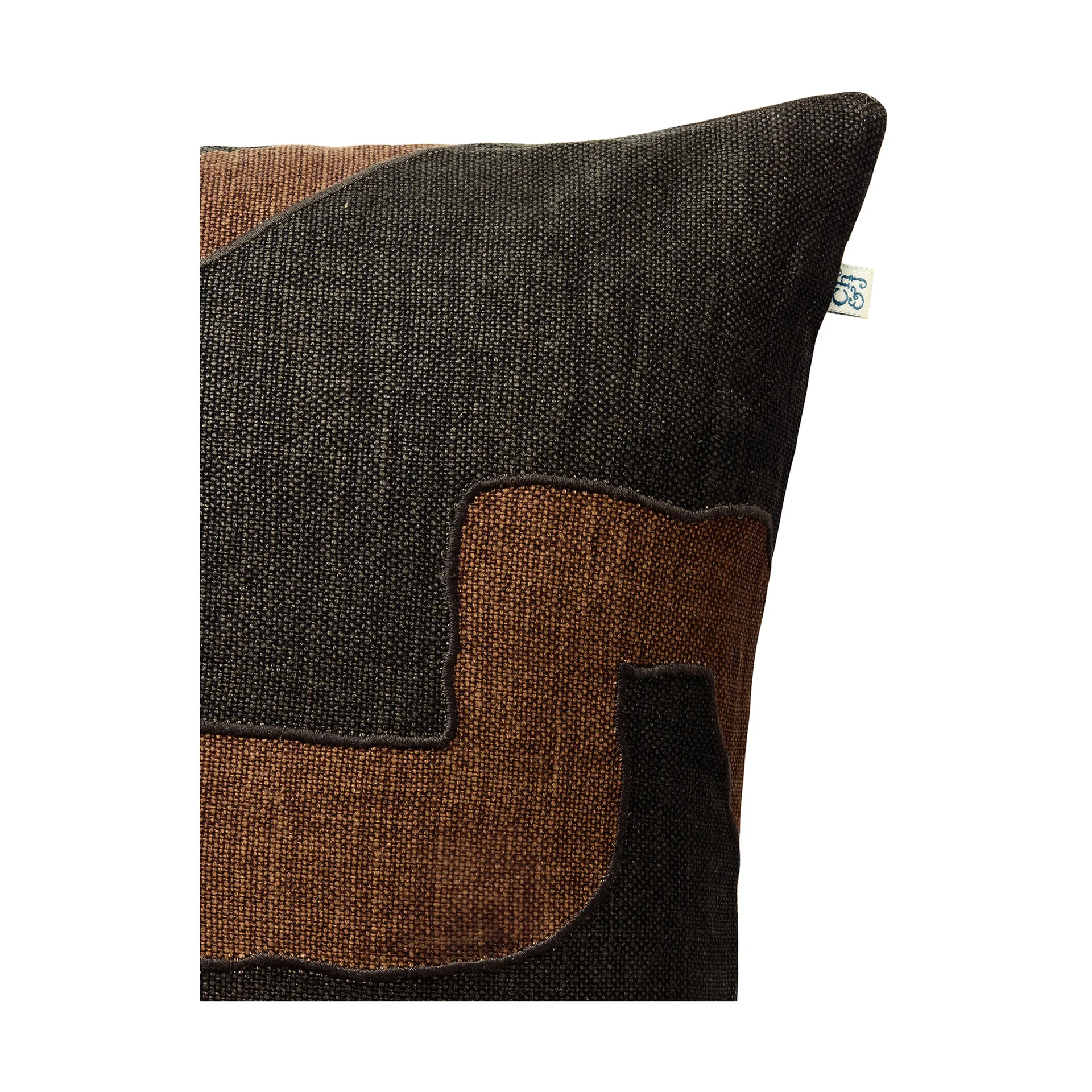 Sikkim pillowcase 50x50 cm, Taupe-Dark Brown Chhatwal & Jonsson