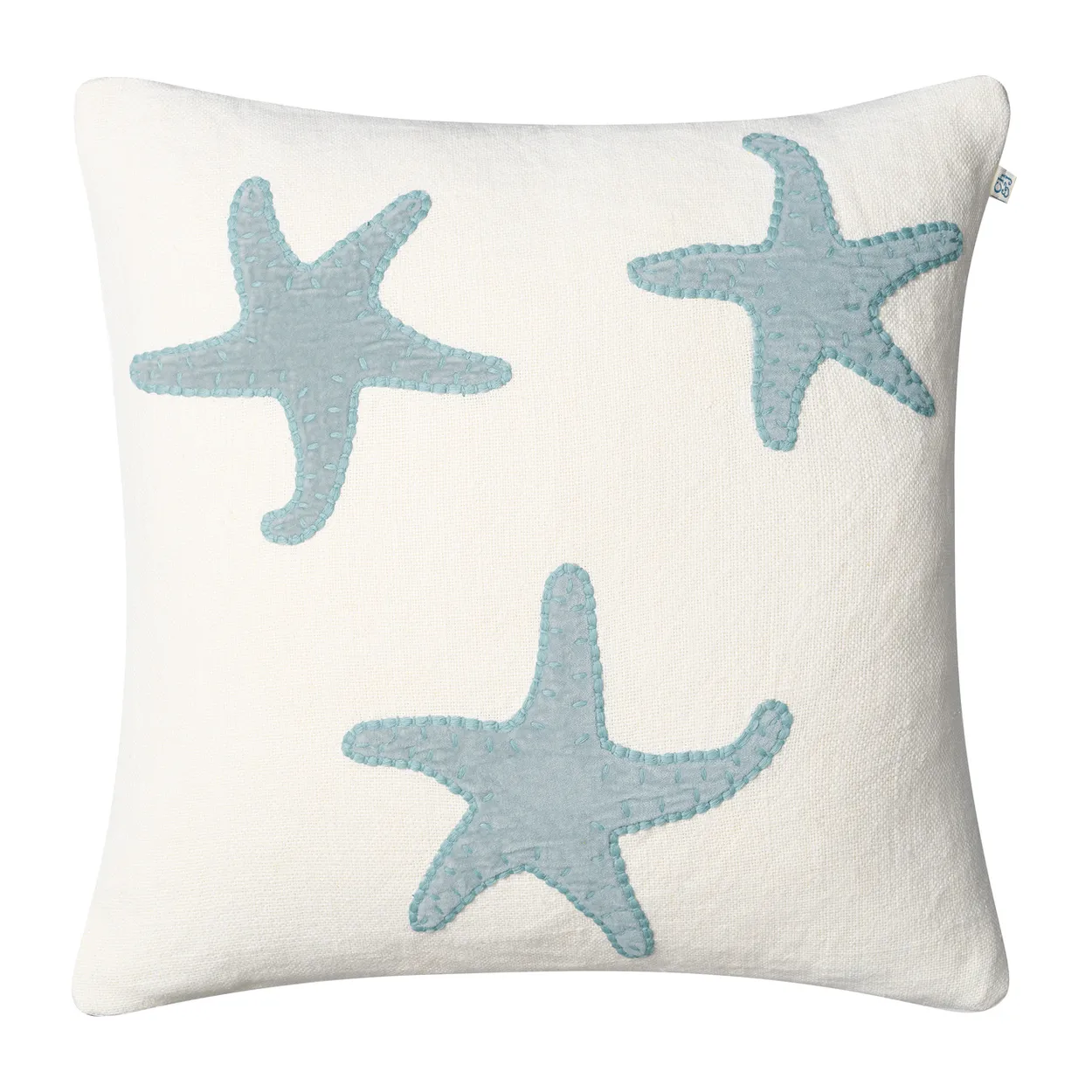 Chhatwal & Jonsson Star Fish pillowcase 50x50 cm Off white-aqua