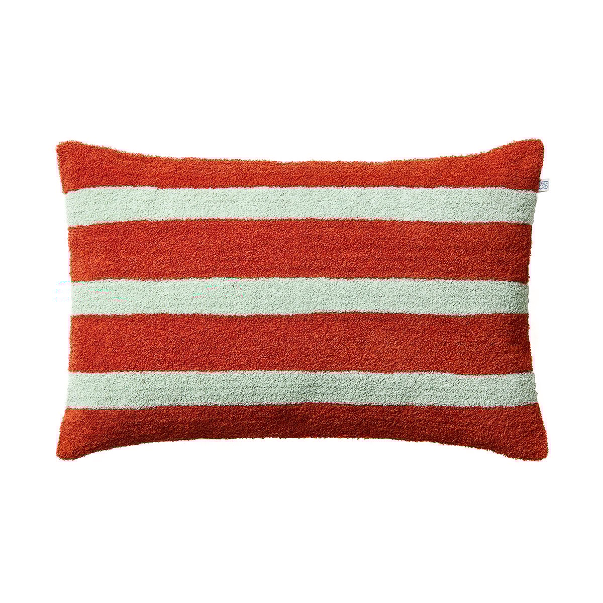 Chhatwal & Jonsson Stripe linen boucle cushion cover 40x60 cm Apricot Orange-Aqua
