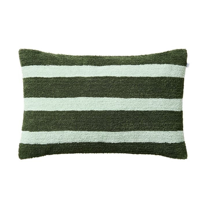 Stripe linen boucle cushion cover 40x60 cm - Cactus Green-Aqua - Chhatwal & Jonsson