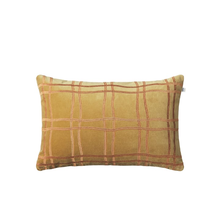 Tattersall cushion - Masala yellow/orange, 60x40 cm - Chhatwal & Jonsson