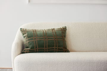 Tattersall pillowcase 40x60 cm - Forest green-cognac - Chhatwal & Jonsson