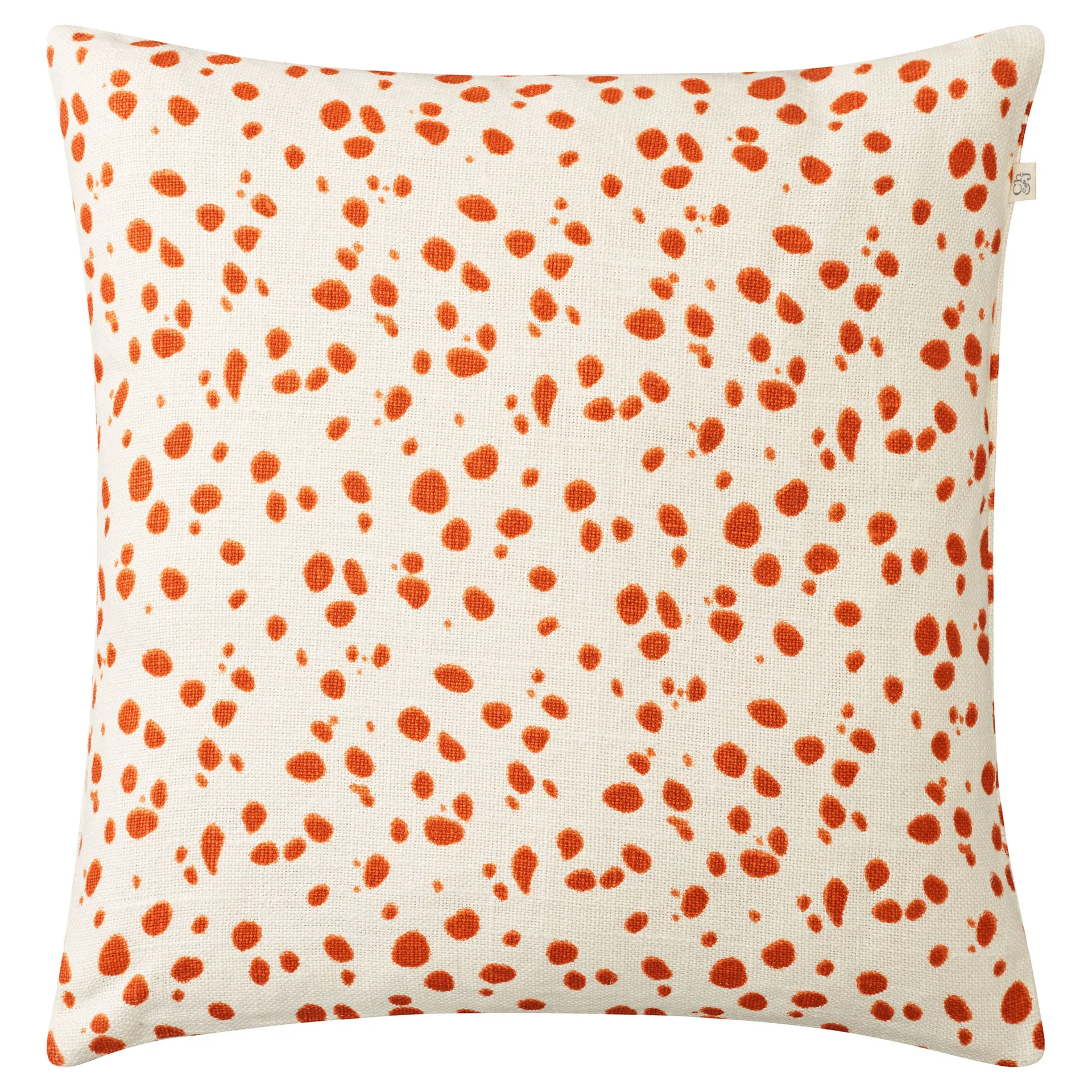 Tiger Dot cushion cover 50x50 cm, White-Jaffa orange Chhatwal & Jonsson
