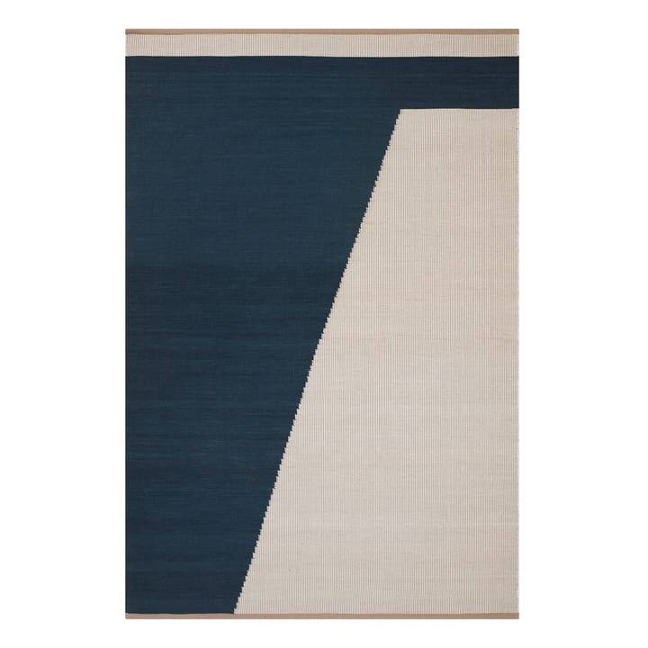 Una wool carpet 180x270 cm - dark blue-beige-off white - Chhatwal & Jonsson