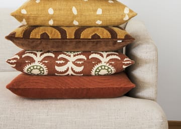 Varanasi cushion cover 50x50 cm - Cognac-masala yellow - Chhatwal & Jonsson