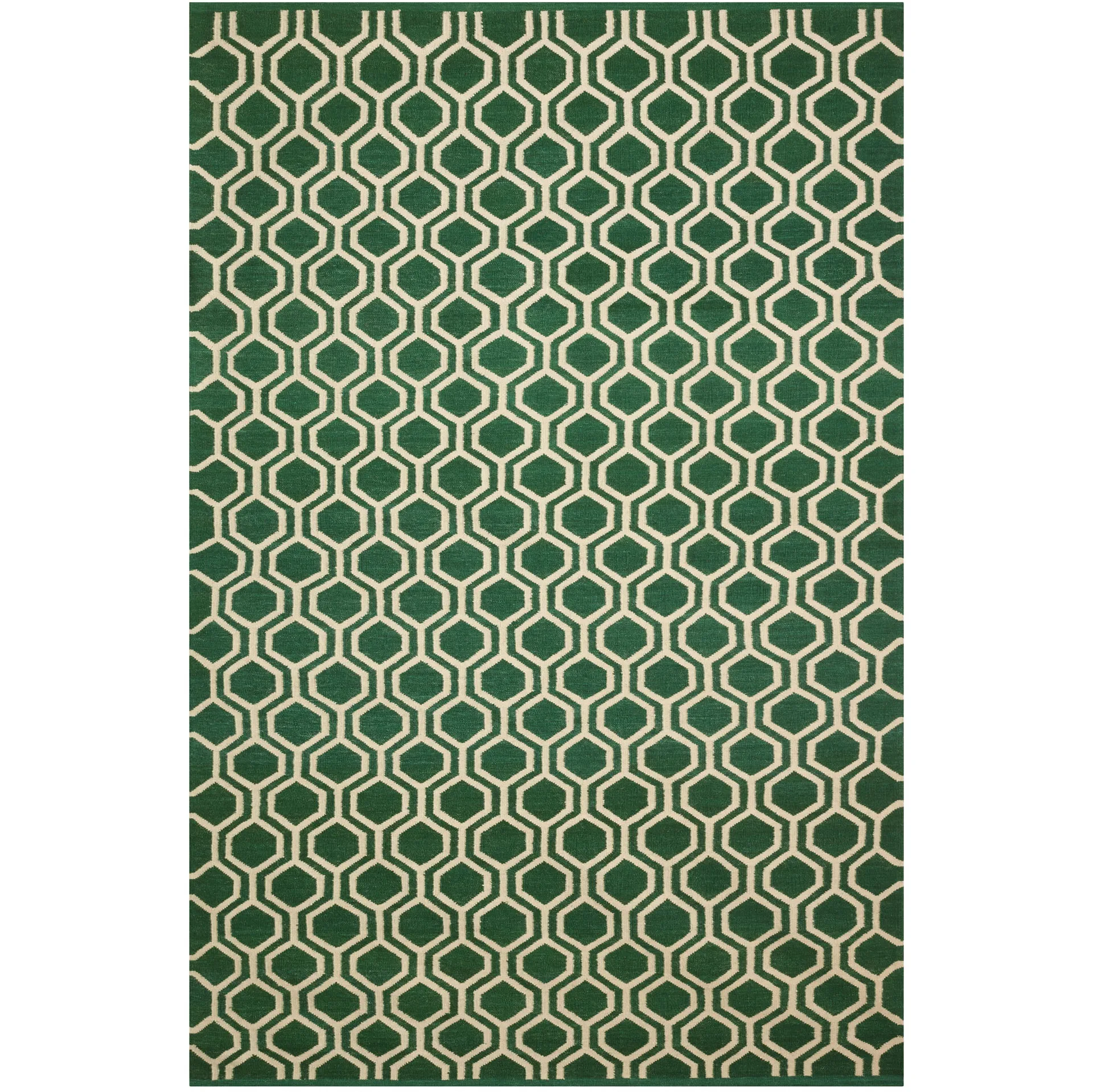 Varanasi rug 234x323 cm, Green-off white Chhatwal & Jonsson