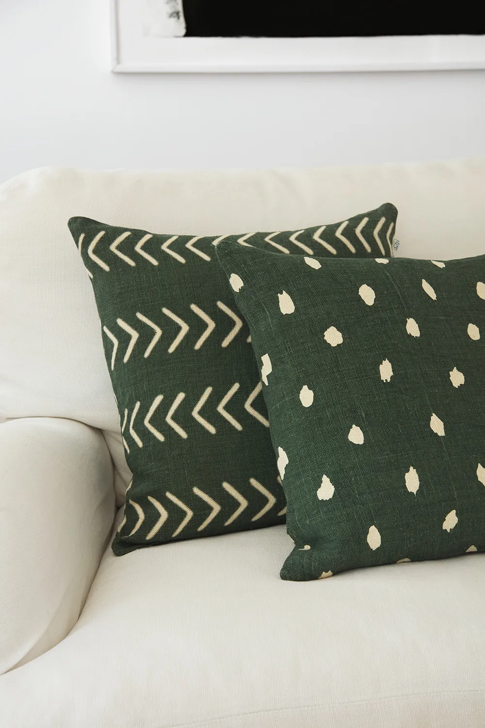 Yash reverse cushion cover 50x50 cm, Green base Chhatwal & Jonsson