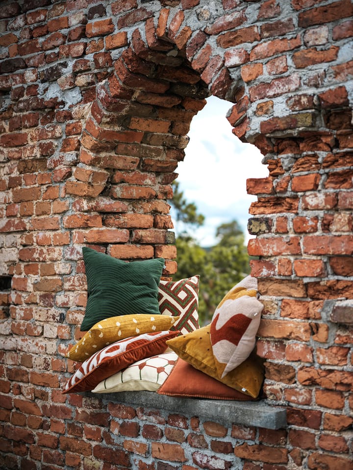 Yash reverse cushion cover 50x50 cm, Spicy yellow base Chhatwal & Jonsson