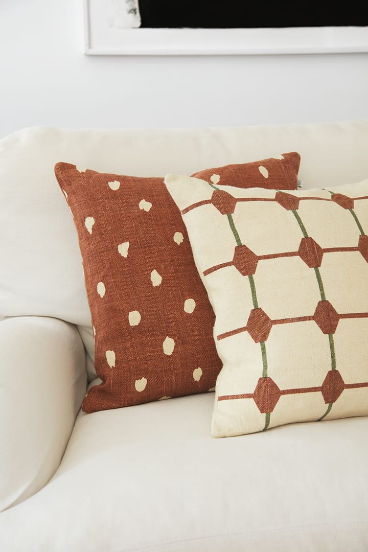 Yash reverse cushion cover 50x50 cm, Terracotta base Chhatwal & Jonsson