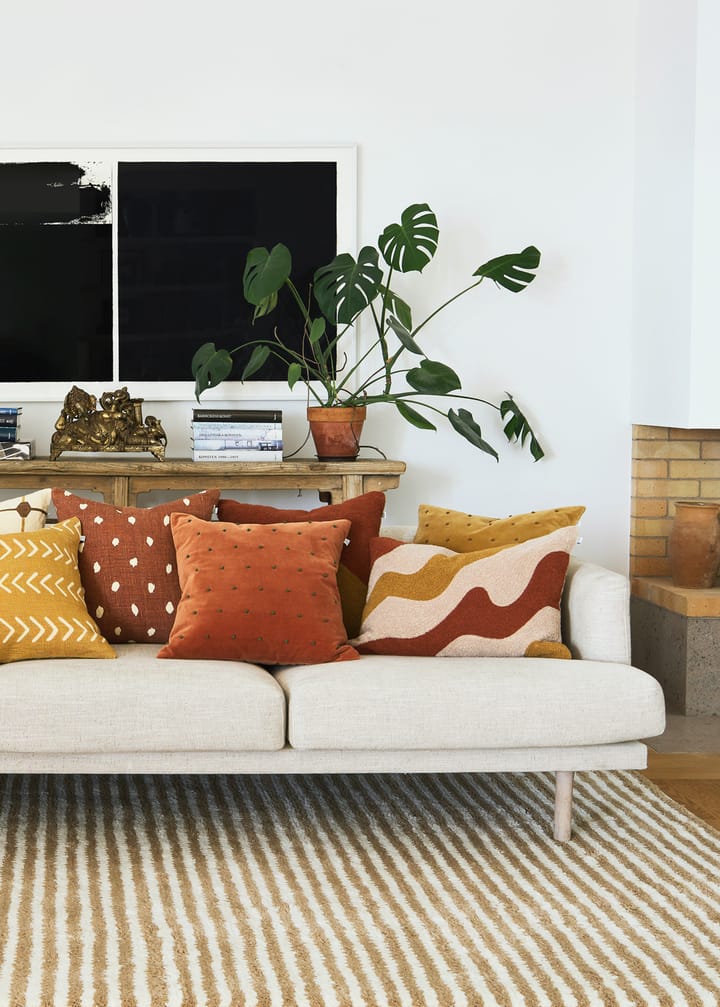 Yash reverse cushion cover 50x50 cm, Terracotta base Chhatwal & Jonsson