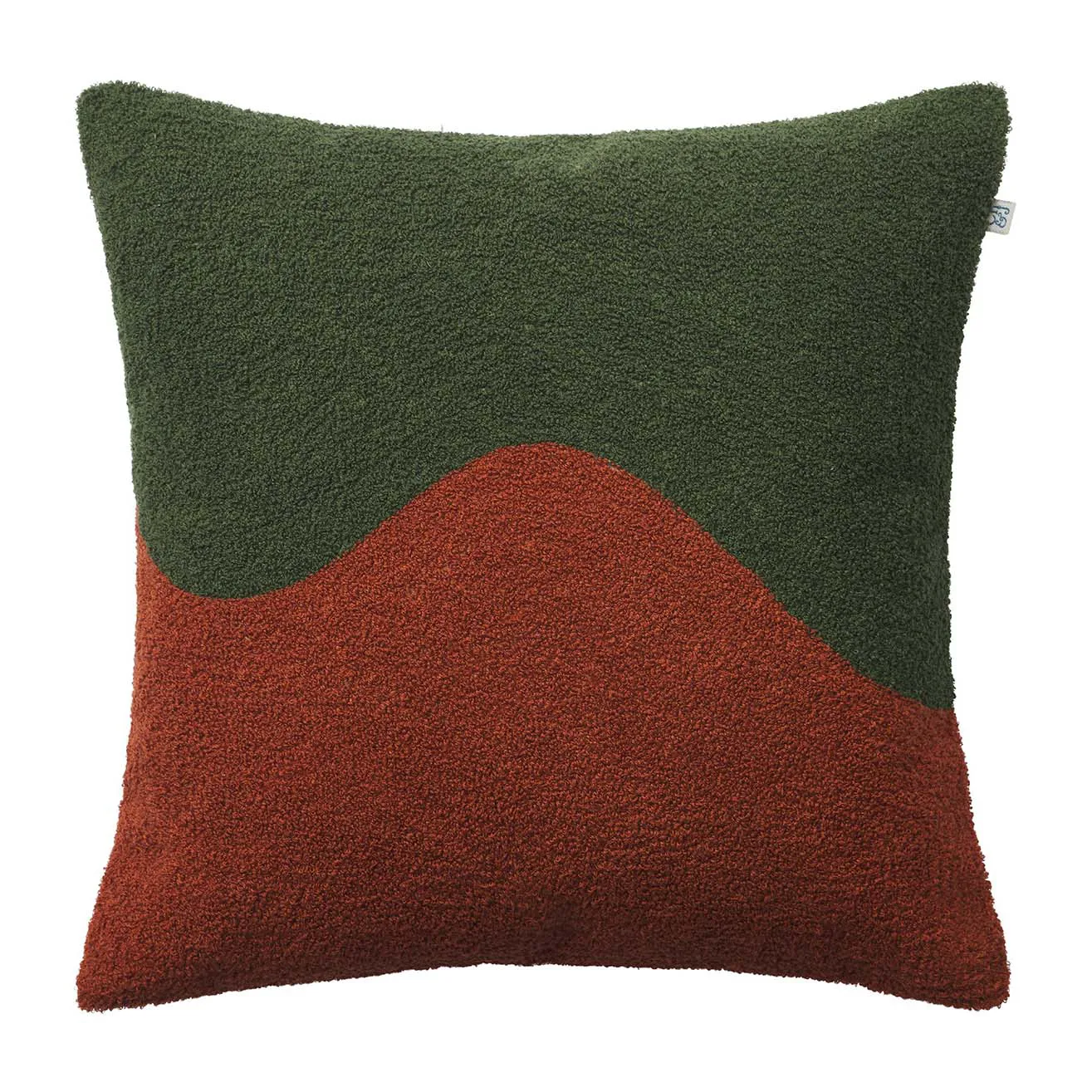Yogi cushion cover 50x50 cm, Forest green-terracotta Chhatwal & Jonsson