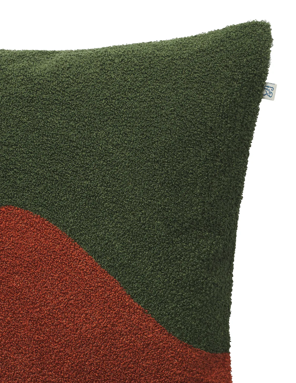 Yogi cushion cover 50x50 cm, Forest green-terracotta Chhatwal & Jonsson