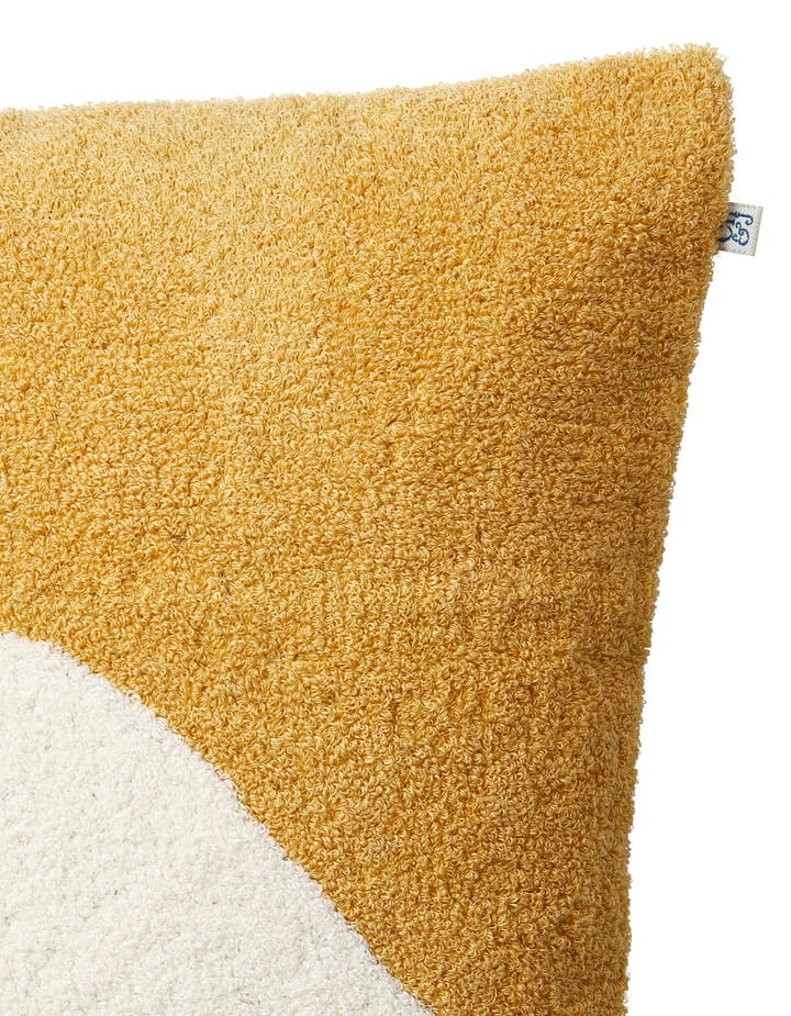 Yogi cushion cover 50x50 cm, Spicy yellow-off white Chhatwal & Jonsson