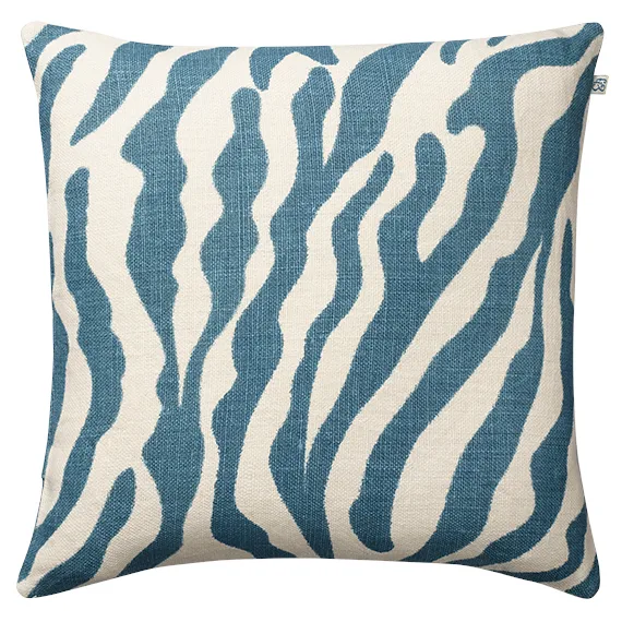 Chhatwal & Jonsson Zebra cushion cover 50x50 cm Heaven blue
