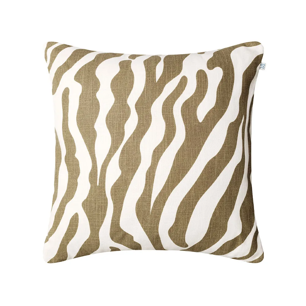 Zebra outdoor cushion 50x50 cm, Shitake/off white Chhatwal & Jonsson