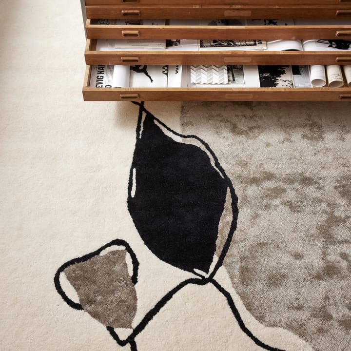 Abstract rug  200x300 cm - Ivory - Classic Collection