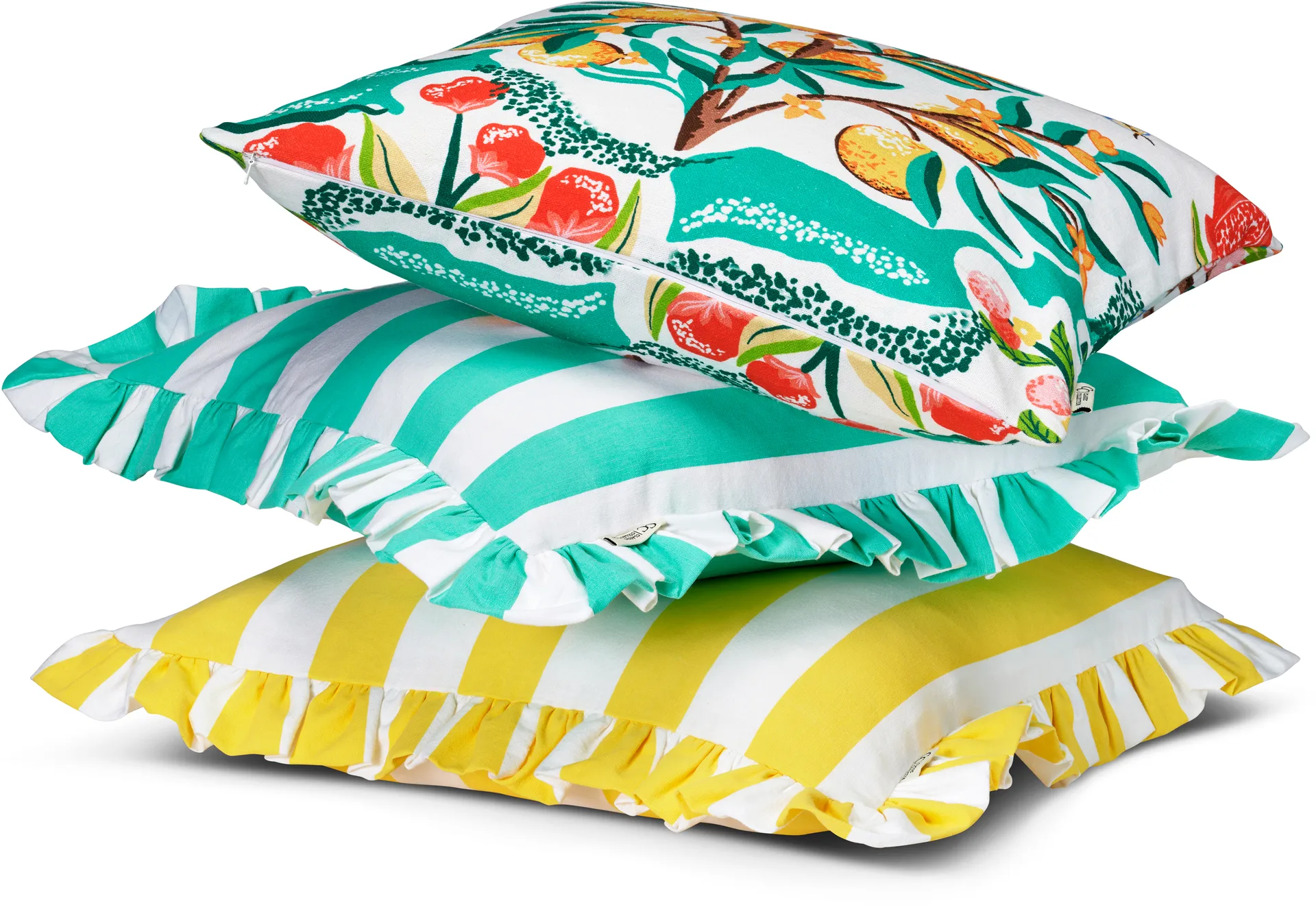 Botanical Orange cushion cover 50x50 cm, White Classic Collection