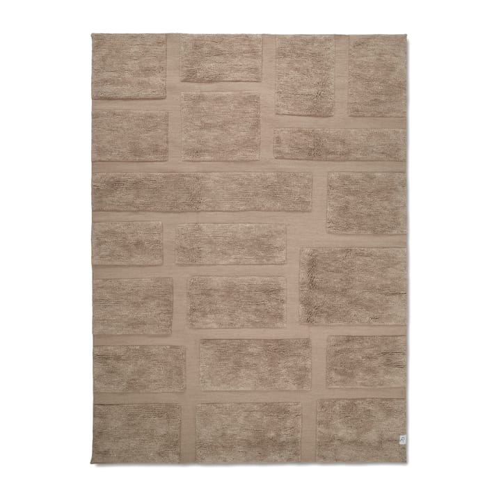 Bricks wool rug 170x230 cm - Beige - Classic Collection