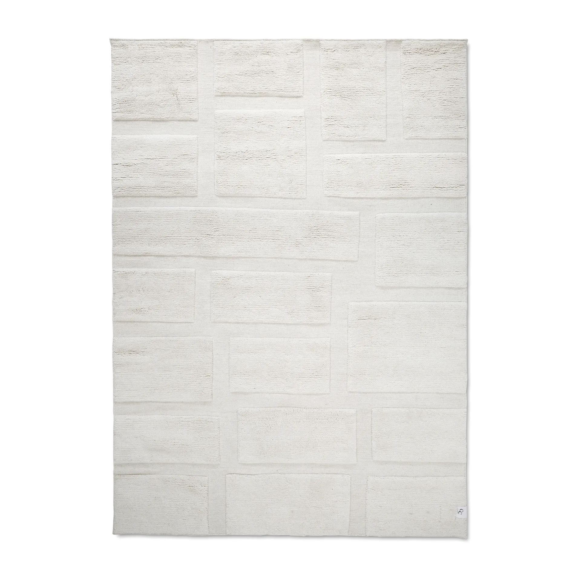 Bricks wool rug 170x230 cm, Ivory Classic Collection