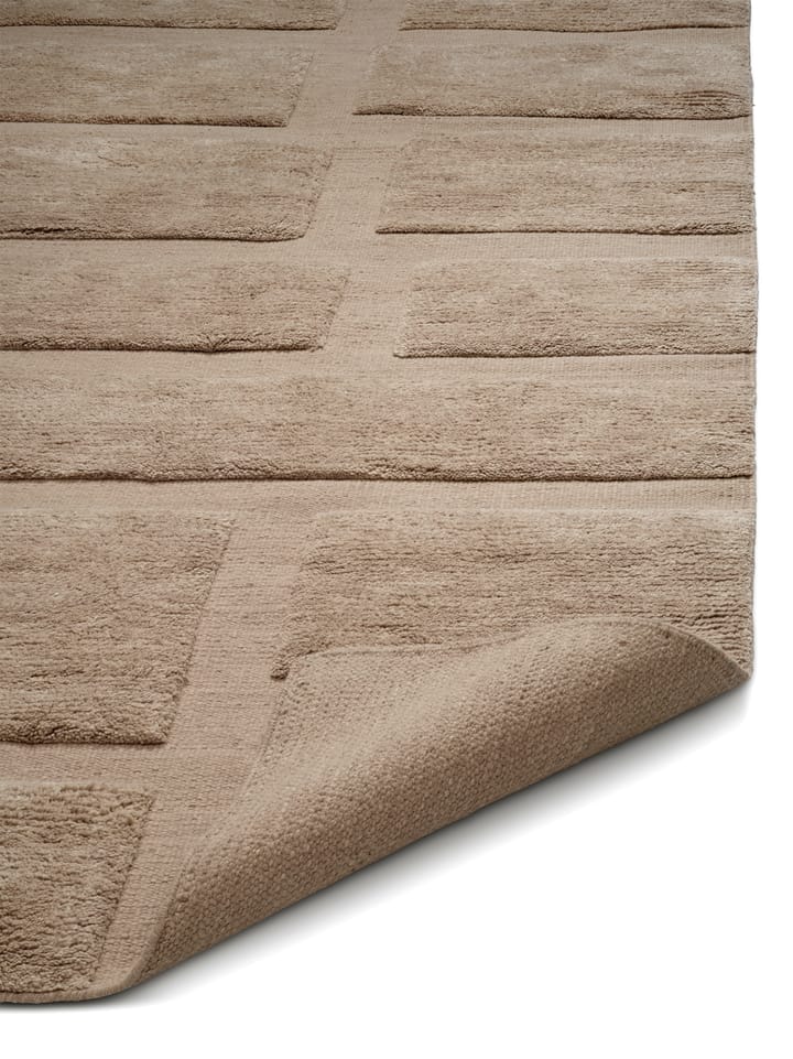Bricks wool rug 200x300 cm - Beige - Classic Collection