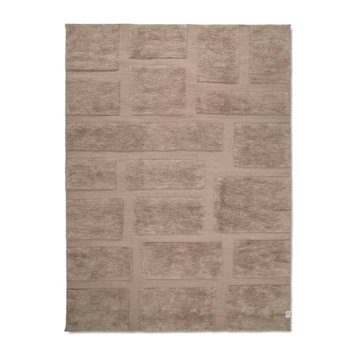 Bricks wool rug 200x300 cm - Beige - Classic Collection