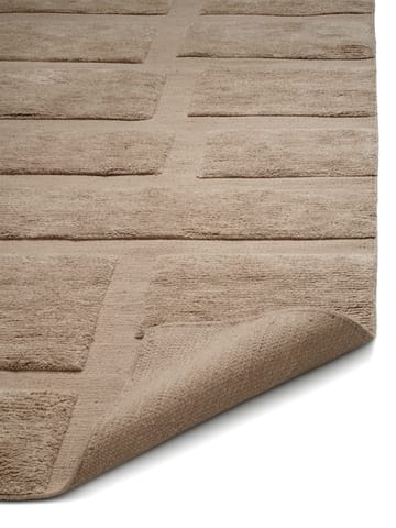 Bricks wool rug 250x350 cm - Beige - Classic Collection