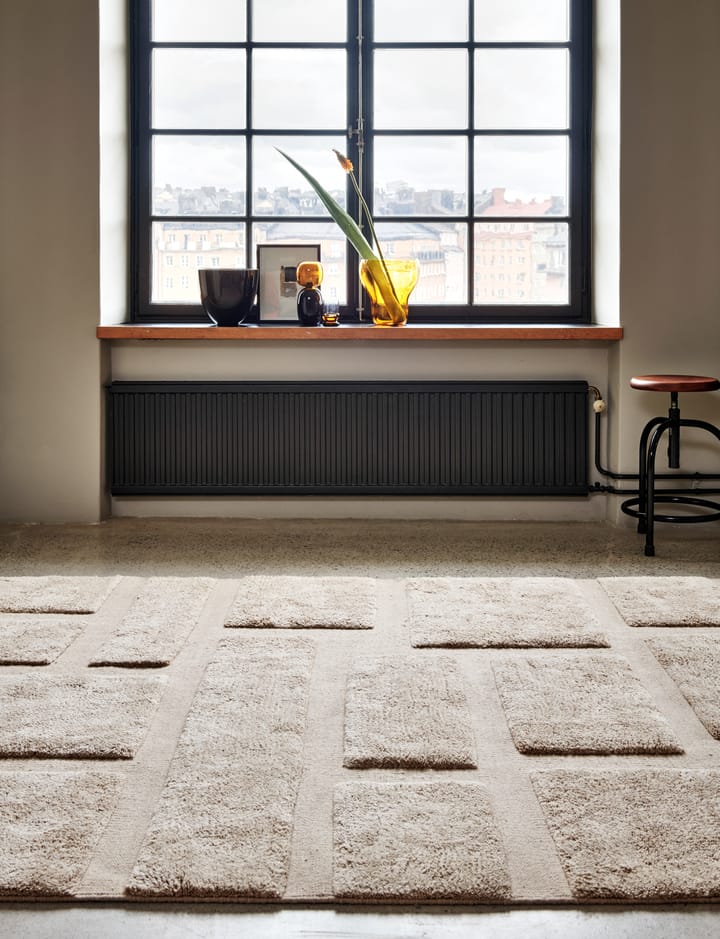 Bricks wool rug 250x350 cm - Beige - Classic Collection