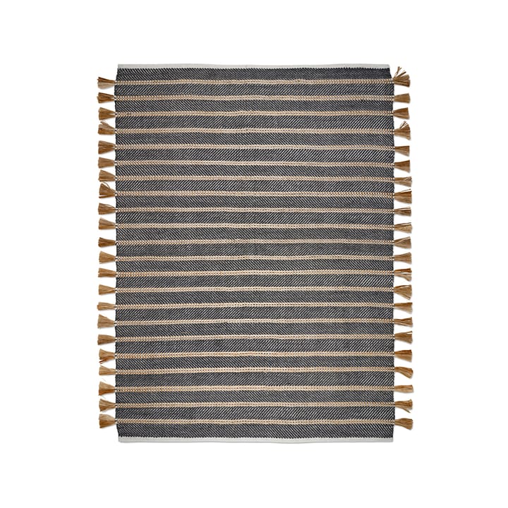 Candin rug - Black/jute, 170x230 cm - Classic Collection