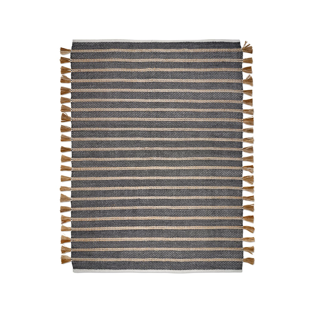 Classic Collection Candin rug Black/jute, 170x230 cm