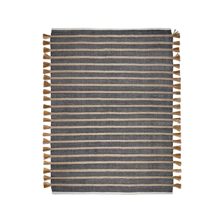 Candin rug - Black/jute, 250x350 cm - Classic Collection