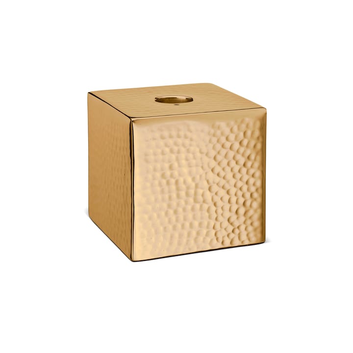 Candle holder hammered 8 cm, brass Classic Collection