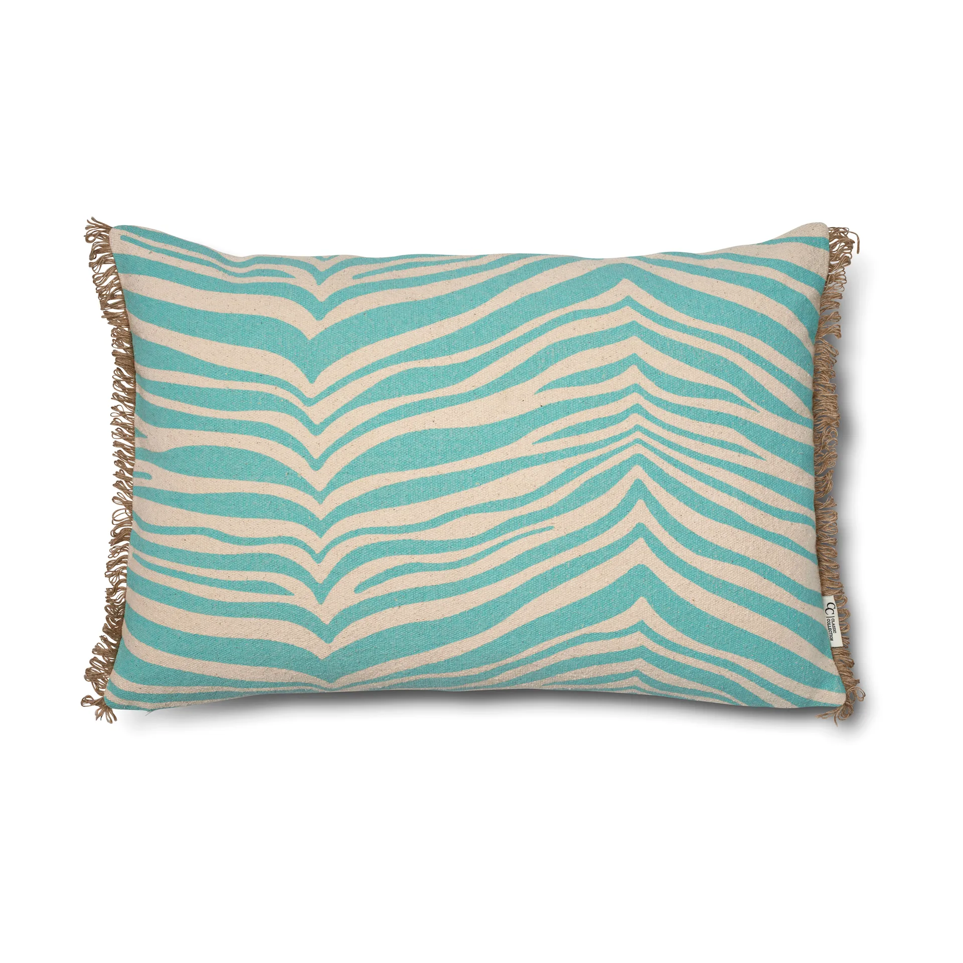 Classic Collection Zebra cushion 40x60 cm, Aqua Classic Collection