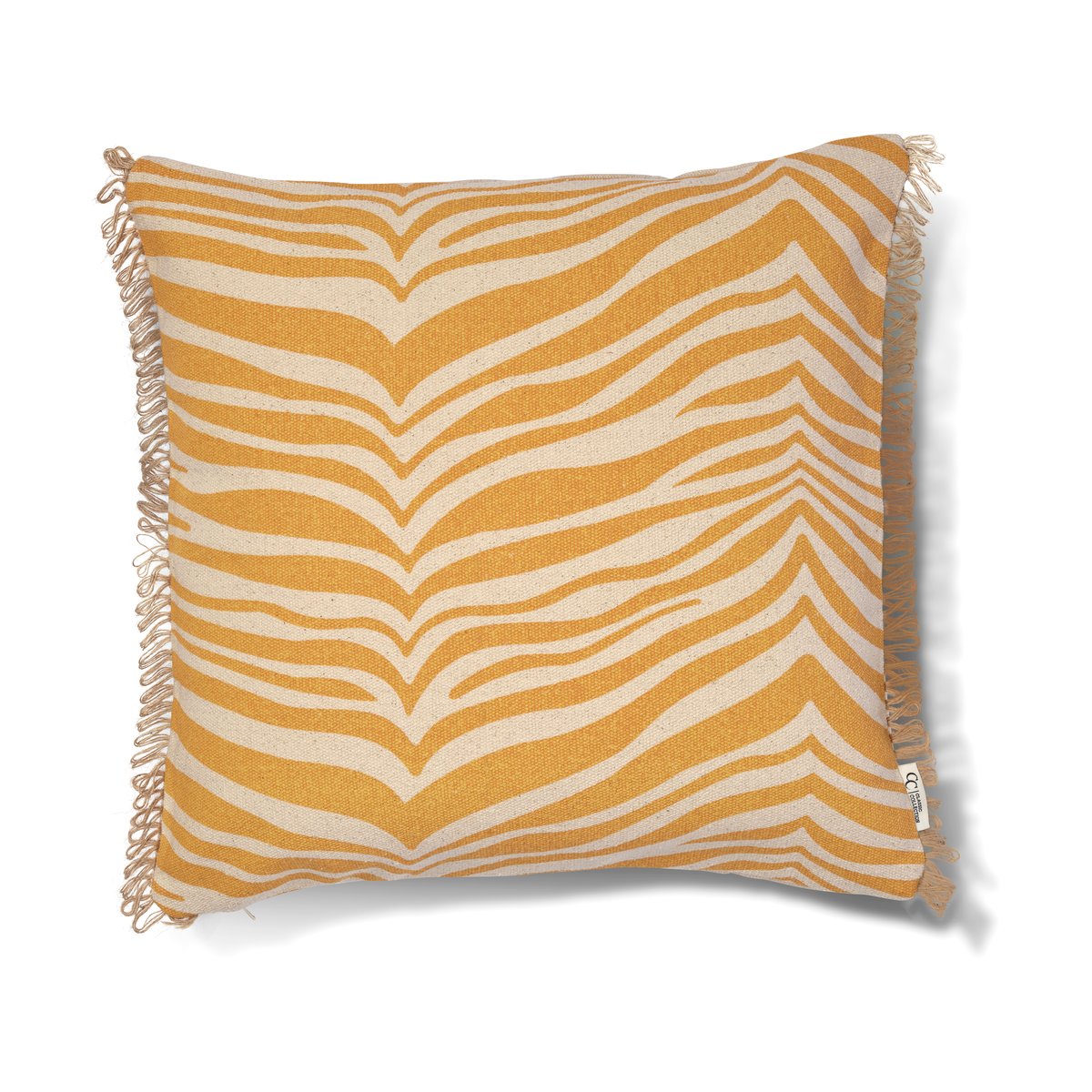 Classic Collection Zebra cushion 50x50 cm Yellow | Scandinavian Design | Cushions | Yellow